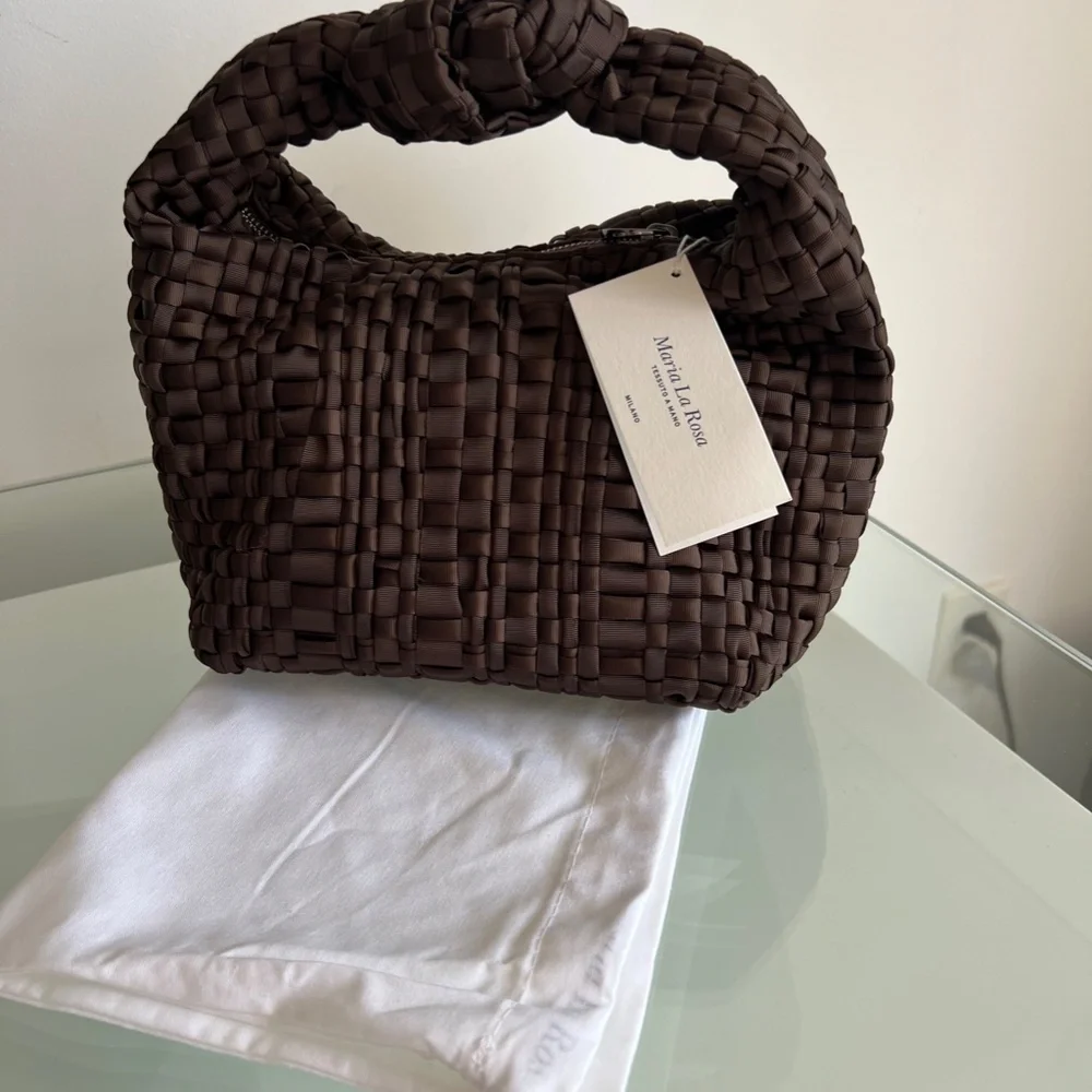 MARIA LA ROSA Mini Datolite Dark Brown Bag - Picture 10 of 13